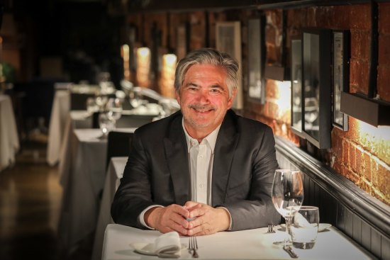 Stefano de Pieri in his namesake restaurant,  Stefano's.