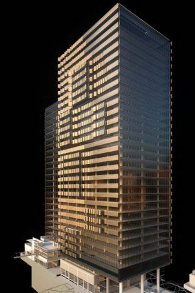 A 3D rendering of Nine's new premises at Denison Street.