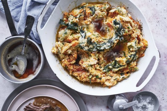 Kale, sweet potato and brown butter colcannon.