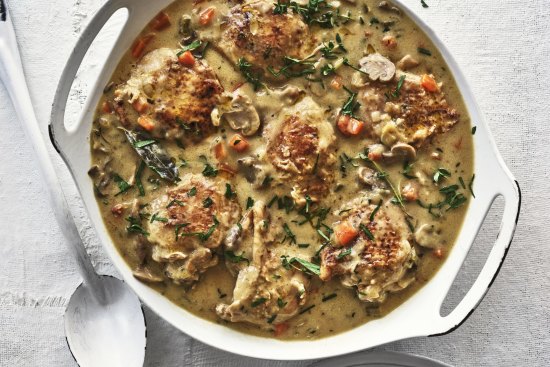 Chicken fricassee.