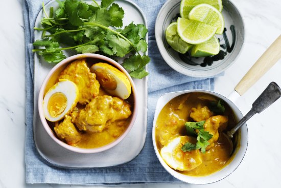 Adam Liaw's chicken and egg curry.