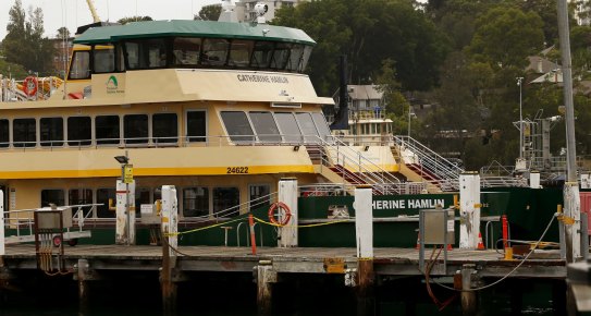 One of the new fleet, previously named by the public, the Catherine Hamlin Ferry.