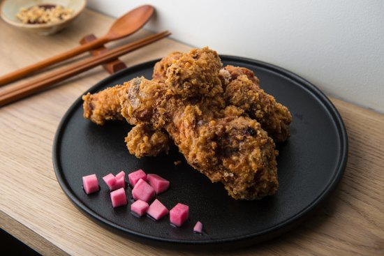 Sang's Korean fried chicken (KFC) is gold-standard.