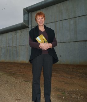 Susan McLaine runs a book program in a Victorian prison. Picture by JOE ARMAO