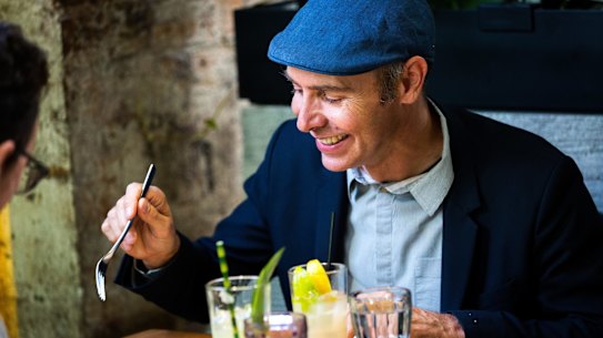 Jeremy McLeod, principal of Breathe Architects, at Transformer restaurant in Fitzroy. 