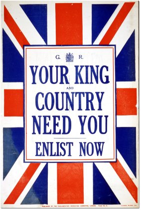 A World War I recruitment poster.