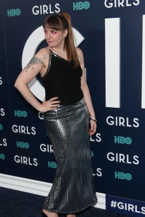 Lena Dunham attends the the New York premiere of the sixth and final season of Girls.