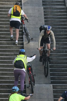The lack of ramp access to the north of Sydney's Harbour Bridge has long frustrated cyclists.