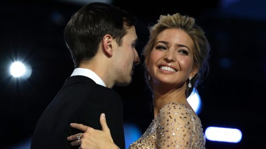 Ivanka Trump and her husband Jared Kushner dance at the Freedom Ball.