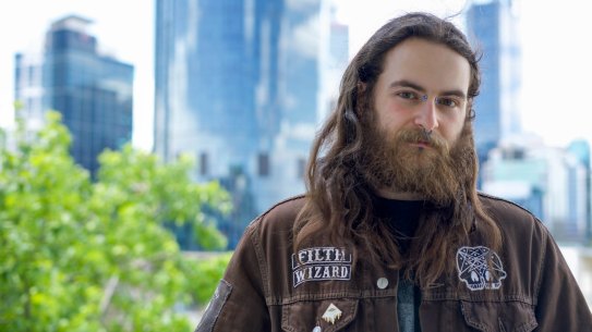 Michael Mylonas, 23, from Perth, says crypto-asset values are in a bubble, but he is not selling.