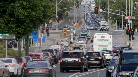 Peak-hour traffic congestion continues to worsen in Melbourne.