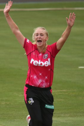 On target: Kim Garth has taken 10 wickets this season.