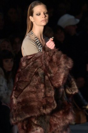 Fendi Fall/Winter 2004/2005 fashion collection, in Milan, Italy.