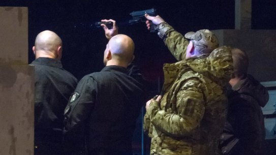 Police respond to the hostage crisis in Brighton in June.