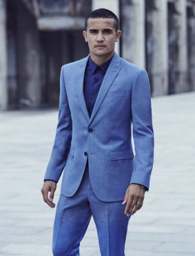 Tim Cahill, in his role as ambassador for Shoreditch Suiting.