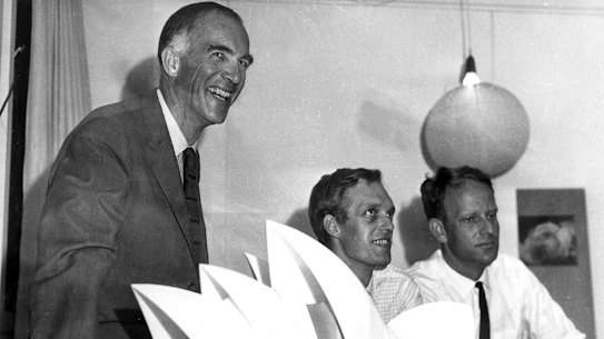Opera House architect Jorn Utzon, pictured in 1966, said: “One of the great features of the Opera House is ... the fluidity of people’s movements through the house, and once you clutter this you have a problem."