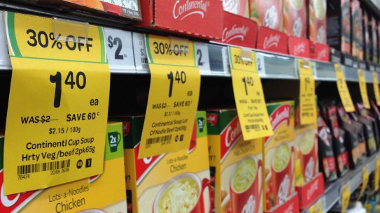 Few orange tickets: Woolworths's customers have complained that the retailer's new Woolworths Rewards products are too few and far between.