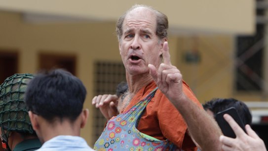 Australian James Ricketson at the Cambodian Supreme Court in Phnom Penh on January 17.