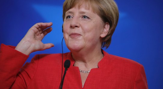 German Chancellor Angela Merkel has previously opposed same-sex marriage.