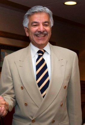 Pakistan's Defence Minister Khawaja Muhammad Asif.