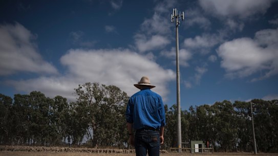 Lower frequencies carry data longer distances, which is great for rural Australia. High frequencies are good for dense city areas. 