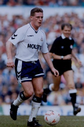 Tottenham Hotspur and England star Paul Gascoigne, 1990.