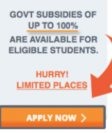 The ad for government scholarships advertised on Alert Force.