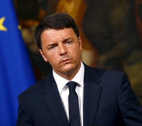 Italian Prime Minister Matteo Renzi earlier this week.