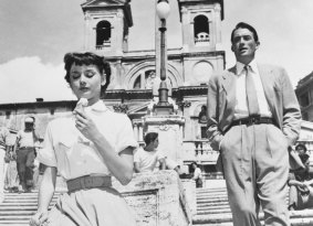 Roman Holiday, directed and produced by William Wyler in 1953, starring Gregory Peck and Audrey Hepburn.