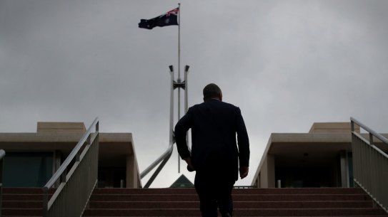 Barnaby Joyce at Parliament House in Canberra on Thursday.