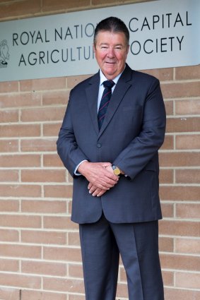 Royal National Capital Agricultural Society president Michael Kennedy promises woodchopping will be back at the Royal Canberra Show in 2019.