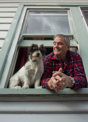 Mal Owen with his dog Toby.