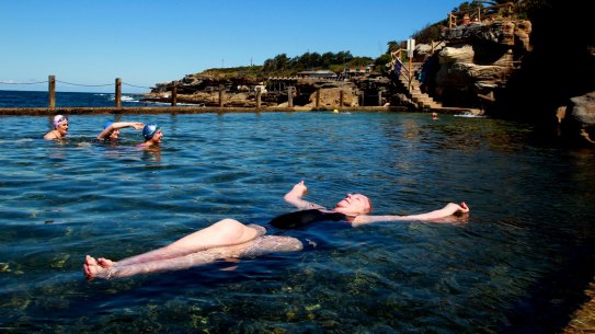 McIver's Baths in Coogee, a ladies and children-only pool.