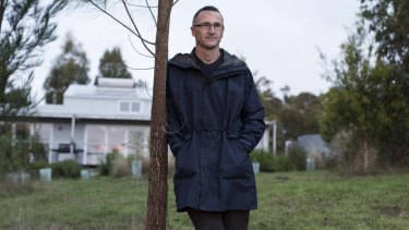Richard Di Natale, dressed more modestly on his farm last year.