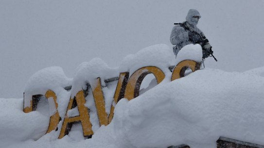 Security is tight in Davos.