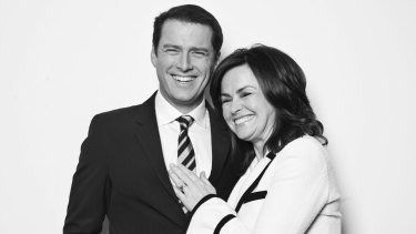 Karl Stefanovic and co-host Wilkinson in 2011.
