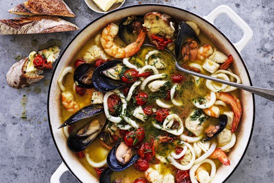 Summer seafood stew.