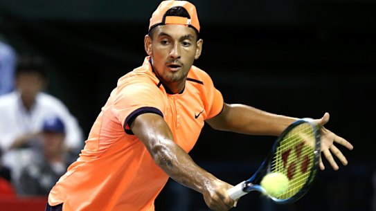Clutch: Kyrgios saved 11 of 12 break points.