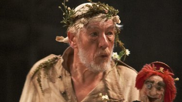 Ian McKellen as King Lear.