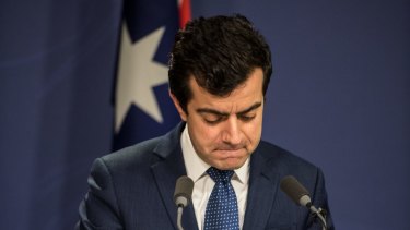 Senator Sam Dastyari announces he will stand aside from the Labor frontbench.