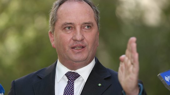 Two wrongs don't make a right, Deputy Prime Minister Barnaby Joyce says.