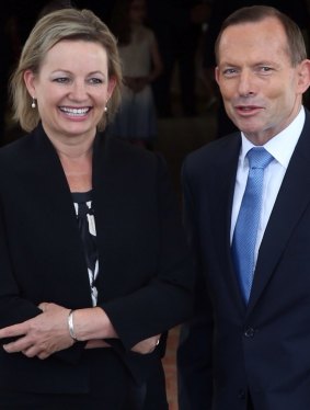 Sussan Ley with Prime Minister Tony Abbott.