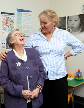 Parenting has gone through fad after fad: retired nurse Irene Macadie with nurse Jenni Jones. 