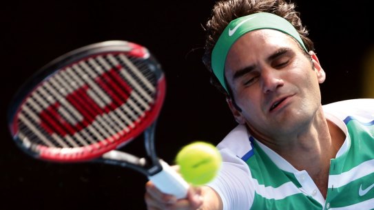 Roger Federer recorded his 80th singles win at the Australian Open.