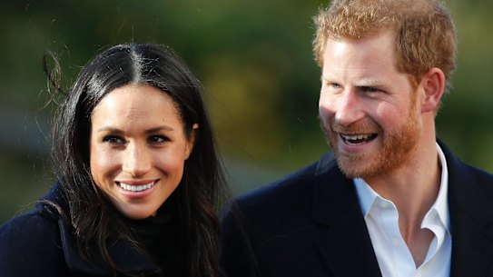 Prince Harry and Meghan Markle on their first official public engagement.