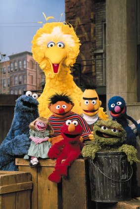 Big Bird and <i>Sesame Street</i> friends.