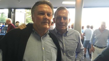 Tony Abbott with his former campaign manager Ian Macdonald.