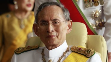 King Bhumibol Adulyadej in 2010.