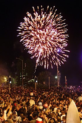 New Year's Eve at Surfers Paradise.