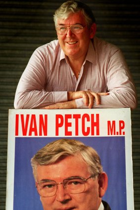 Better times: Ivan Petch during his days as the state member for Gladesville.